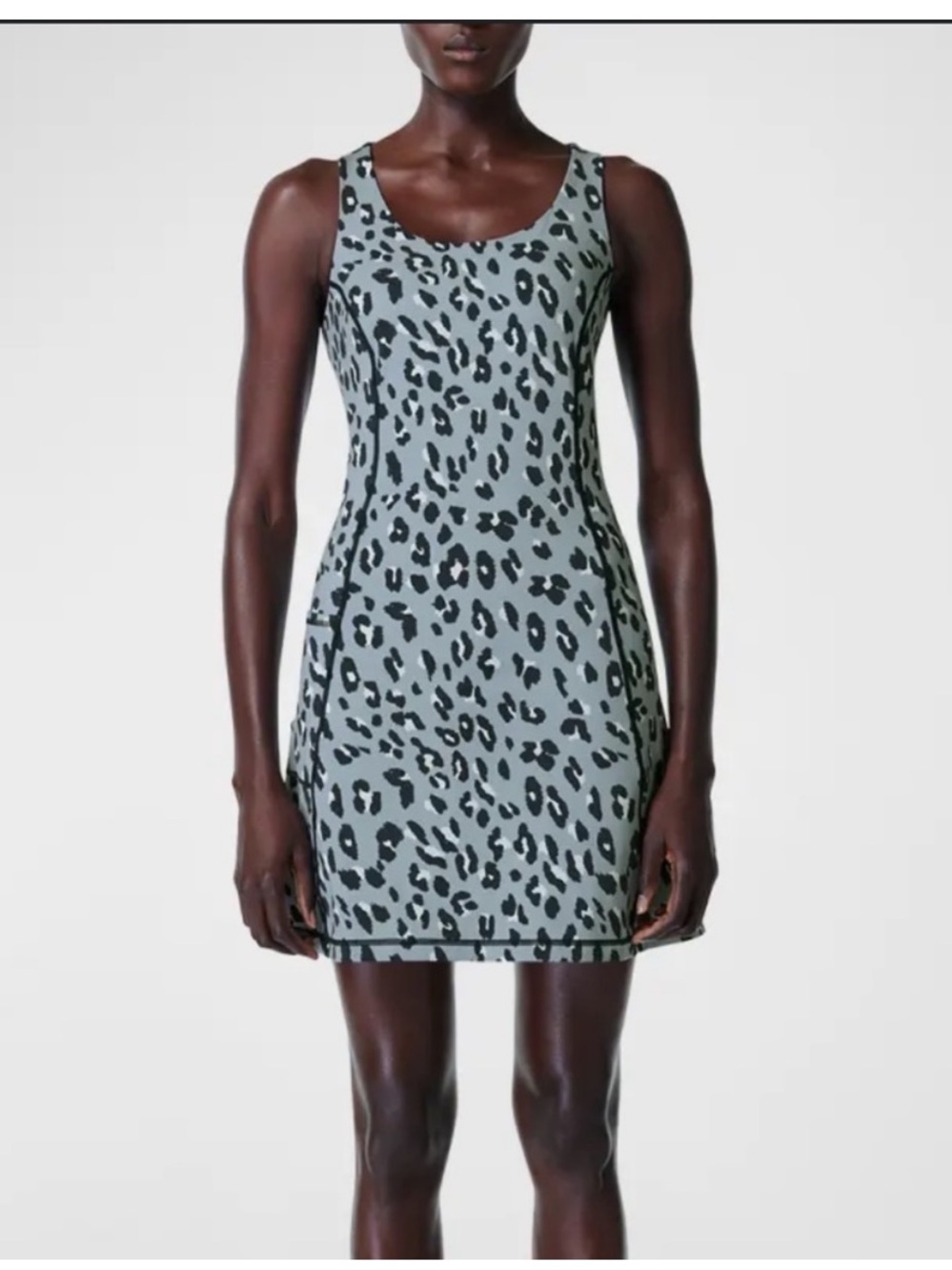 Sweaty Betty Cheetah Print Power Workout Dress Racerback